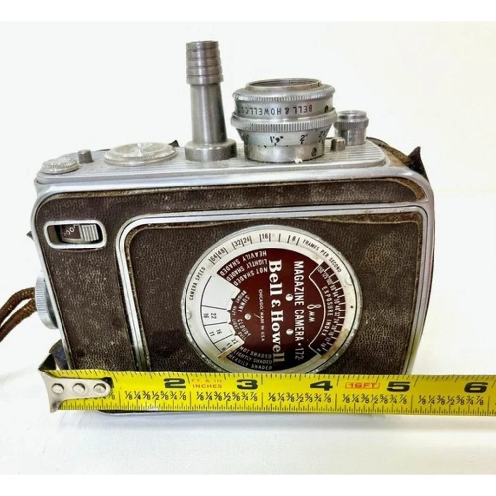 Vintage Bell & Howell‎ 8mm Magazine Film Camera Model 172 – Retro Mid-Century